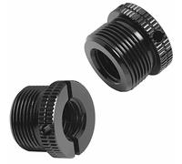 LUORNG - Adattatore per microfono da 3/8 femmina a 5/8 maschio a vite adattatore filettato zigrinato per supporto microfono, adattatore a vite per microfono zigrinato