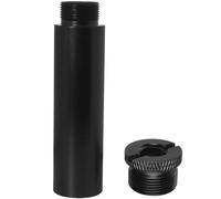 LUORNG Asta di prolunga per microfono da 3/8 femmina a 5/8 maschio, adattatore a vite per trasmissioni dal vivo, kit microfono per supporti da scrivania e bracci a braccio, 2 pezzi, nero