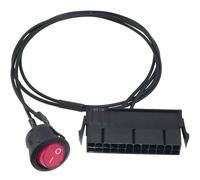 LUORNG Cavo di avviamento interruttore di alimentazione 24 pin 18 AWG in rame stagnato ATX adattatore ponte interruttore di alimentazione 57 cm/1,87 piedi per testare gruppi di alimentazione PC