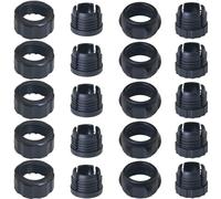 LUORNG Set di 10 prese di montaggio con giunto sferico da 17 mm/18 mm, accessorio per montaggio a gravità per auto, con dado di fissaggio a vite filettata, presa d'aria, clip di fissaggio per dado