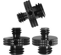 LUORNG - Vite filettata per treppiede, 3 pezzi, da 1/4-20 maschio a 3/8-16 maschio, adattatore filettato per treppiede, supporto per microfono, supporto per luce DSLR Camera Mount a spalla per