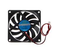 Luosh 24V 2-Pin 80x80x10mm PC Computer CPU System Dissipatore Brushless Ventola di Raffreddamento 8010