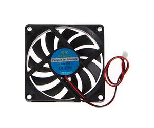 Luosh 24V 2-Pin 80x80x10mm PC Computer CPU System Dissipatore Brushless Ventola di Raffreddamento 8010