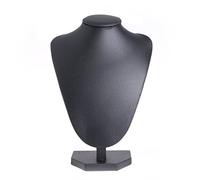 luosh Espositore per Collana in Pelle Busto Porta Gioielli Portapacchi per Ciondolo Collo Modello Puntelli Supporto per espositore, 22x15cm