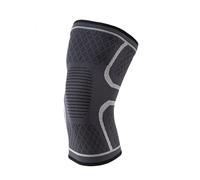 LuoShaiu Ginocchiera Ortopedica 1 PZ Elastico Sport Gamba Supporto for il Ginocchio Brace Wrap Protector Gamba Compressione di Sicurezza Pad Escursionismo Tutore Ginocchio(Gray,S)