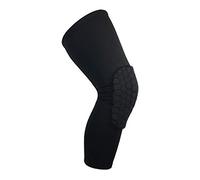 LuoShaiu Ginocchiera Ortopedica 1PC Basket Ginocchiere Protector Compressione Manica A Nido D'ape Schiuma Brace Kneepad Tutore Ginocchio(Black,M)