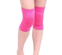 LuoShaiu Ginocchiera Ortopedica 2 pezzi Donne Bambini Danza Pallavolo Sport Ginocchio Sicurezza for gattonare Ginocchiere for bambini Tutore Ginocchio(Rose Red1,L)