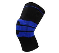 LuoShaiu Ginocchiera Ortopedica Brace Strap Supporto mediale della rotula Forte protezione della compressione del menisco Cuscinetti sportivi Cestino da corsa Tutore Ginocchio(Black,XL1)