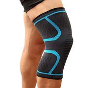LuoShaiu Ginocchiera Ortopedica Ginocchiera a compressione sportiva in nylon elastico for ginocchiera a compressione da 1 pezzo Tutore Ginocchio(Blue,M)