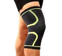 LuoShaiu Ginocchiera Ortopedica Ginocchiera a compressione sportiva in nylon elastico for ginocchiera a compressione da 1 pezzo Tutore Ginocchio(Green,S)