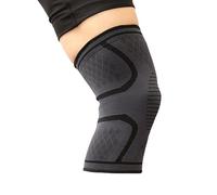 LuoShaiu Ginocchiera Ortopedica Ginocchiera a compressione sportiva in nylon elastico for ginocchiera a compressione da 1 pezzo Tutore Ginocchio(Black,S)