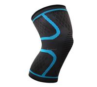 LuoShaiu Ginocchiera Ortopedica Ginocchiera Fitness Corsa Ciclismo Sport elastica Tutore Ginocchio(Blue,XXL)
