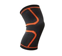 LuoShaiu Ginocchiera Ortopedica Ginocchiera Fitness Corsa Ciclismo Sport elastica Tutore Ginocchio(Orange,XXL)