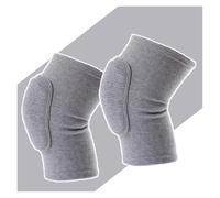 LuoShaiu Ginocchiera Ortopedica Ginocchiere a compressione sportiva Ginocchiere elastiche Protezione for ginocchia in spugna ispessita Tutore Ginocchio(2pcs Gray,L)