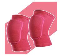 LuoShaiu Ginocchiera Ortopedica Ginocchiere a compressione sportiva Ginocchiere elastiche Protezione for ginocchia in spugna ispessita Tutore Ginocchio(2pcs Red,XS)