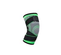 LuoShaiu Ginocchiera Ortopedica Ginocchiere elastiche Attrezzatura da palestra Supporto per pallavolo e basket Protezione per ciclismo e tennis Tutore Ginocchio(Green as shown,XXXL)
