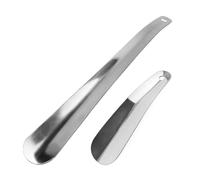 luoshaPUCY 2 Pieces Calzascarpe Universali, Calzante per Scarpe con Foro Facile da Appendere, Acciaio Inossidabile Shoe Horn, Adatte per Tutte Le Scarpe(30cm&16cm)