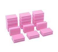 luoshaPUCY 20 Pezzi Buffer per Unghie, Levigatura File Strumento Buffer Blocco a Doppia Faccia, Adatti per Unghie in Gel e Unghie Acriliche(Rosa)