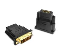 luoshaPUCY 2x Adattatore DVI su HDMI, Connettore HDMI su DVI (24+1), 1080P Full HD Trasmissione dei Segnali