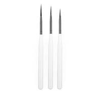 luoshaPUCY 3 Pezzi Pennelli per Unghie, Pennelli Nail Art Professionali, Nail Art Pennelli Set per Disegnare Linee Fini Attrezzo