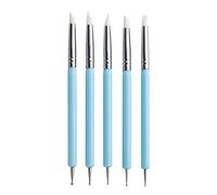 luoshaPUCY 5 Pezzi Pennelli per Unghie, Spazzola di Arte del Chiodo per Nail Art Design, Nail Art Pennelli Gel Scultura Penna