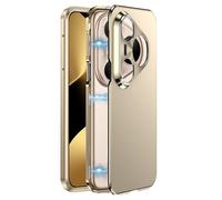 LUOTANL Metallo Custodia per Huawei Pura 80 Ultra/80 Pro/80 PRO+/80, Protezione Fotocamera e Dissipazione del Calore Copertura Armatura Sottile Guscio,d'oro,80 PRO+