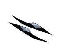 LUOWEINA 2 pezzi auto palpebre faro sopracciglia decorazione disposizione adatta for Ford Focus MK2 C307 2008 2019 2010 Palpebre dei fari delle auto(Glossy Black)