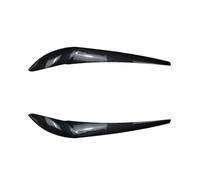 LUOWEINA 2 pezzi faro palpebre sopracciglia adatte for X3 F25 X4 F26 2014 2015 2016 2017 2018 Body Kit adesivo Tuning Gloss nero plastica ABS Palpebre dei fari delle auto(Carbon Look)