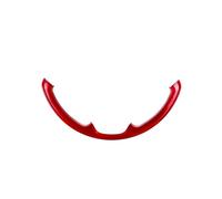 LUOWEINA Decorazione del rivestimento della copertura del pannello del volante dell'auto adatta for Toyota Aqua Yaris Sienta 2022 + adesivo con cornice rossa Protezione telaio volante