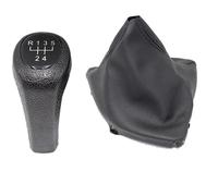 LUOWEINA LHD Guida A Sinistra Auto Pomello Cambio Leva Ghetta Boot Copertura Misura for BMW 1 Serie E81 E82 E87 E88 sostituzione del coperchio della cuffia del cambio(5 speed set)