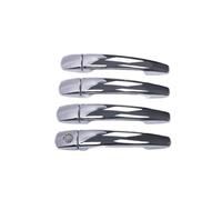 LUOWEINA RIVESTIMENTO MANIGLIA PORTA, Adatto for Peugeot, Partner Citroen, Berlingo II, 2008-2016 ACCESSORI for LO STILE DELL'AUTO IN FIBRA DI CARBONIO CROMATA Copri maniglia esterna della porta(Silv