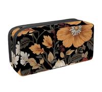 Luoweisi Astuccio per matite di grande capacità, organizer per cancelleria, multifunzione, per forniture per ufficio, stile bohémien, floreale, metà secolo, Multicolore 10., 2.3x8.2x3.9in/6x21x10cm,