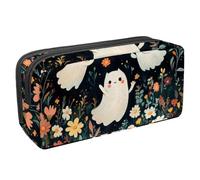 Luoweisi Astuccio per matite di grande capacità, organizer per cancelleria, multifunzione, per forniture per ufficio, streghe, gatti e zucche, Multicolore 18, 2.3x8.2x3.9in/6x21x10cm, Organizer per