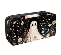 Luoweisi Astuccio per matite di grande capacità, organizer per cancelleria, multifunzione, per forniture per ufficio, streghe, gatti e zucche, Multicolore 13, 2.3x8.2x3.9in/6x21x10cm, Organizer per