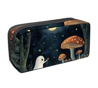 Luoweisi Astuccio per matite di grande capacità, organizer per cancelleria, multifunzione, per forniture per ufficio, streghe, gatti e zucche, Multicolore 7, 2.3x8.2x3.9in/6x21x10cm, Organizer per