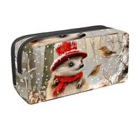 Luoweisi Astuccio per matite di grande capacità, organizer per cancelleria, multifunzione, per forniture per ufficio, riccio, funghi, fiocchi di neve, Multicolore 18, 2.3x8.2x3.9in/6x21x10cm,