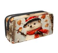 Luoweisi Astuccio per matite di grande capacità, organizer per cancelleria, multifunzione, per forniture per ufficio, riccio, funghi, fiocchi di neve, Multicolore 14., 2.3x8.2x3.9in/6x21x10cm,