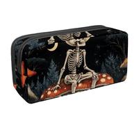 Luoweisi Astuccio per matite di grande capacità, organizer per cancelleria, multifunzione, per forniture per ufficio, streghe, gatti e zucche, Multicolore 4., 2.3x8.2x3.9in/6x21x10cm, Organizer per