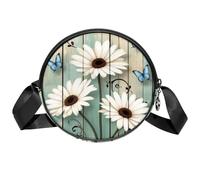 Luoweisi Borse a tracolla da donna con conchiglie di stella marina da spiaggia alla moda borsa a tracolla rotonda, Multicolore 14., Taglia unica