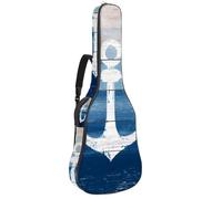 Luoweisi Custodia per chitarra classica, 39, 40, 104 cm, spessore 10 mm, imbottita, rustica, viola, farfalla, margherita, impermeabile, con tasca e tracolla regolabile, Multicolore 10., moderno
