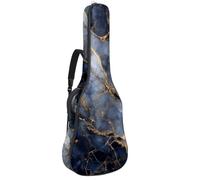 Luoweisi Custodia per chitarra classica, 39, 40, 104 cm, spessore 10 mm, imbottita, rustica, viola, farfalla, margherita, impermeabile, con tasca e tracolla regolabile, Multicolore 13, moderno