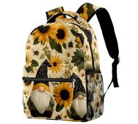 Luoweisi Zaino da scuola con stelle marine da spiaggia, per ragazzi e ragazze, leggero, casual, per viaggi, sport, Multicolore 6., M, Casual