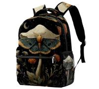 Luoweisi Zaino per la scuola con scheletri di danza, motivo floreale, per ragazzi e ragazze, leggero, casual, per viaggi, sport, Multicolore 2., M, Casual