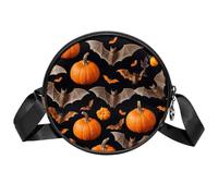 Luoweisi Zucche pipistrello borse a tracolla per le donne Trendy Circle Cross Body Shoulder Bag Round Handbags, Multicolore 2., Taglia unica