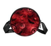 Luoweisi Zucche pipistrello borse a tracolla per le donne Trendy Circle Cross Body Shoulder Bag Round Handbags, Multicolore 20, Taglia unica