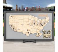 Luoyadee Tracker mappa dello stadio di baseball, mappa visitata dei parchi di baseball, lista di controllo dello stadio della Major League Ballparks, festa del papà, San Valentino, regali di Natale