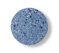 LUOYAOB Applique da parete moderna nordica con corpo in terrazzo rotondo, base in metallo, for comodino, camera da letto, ingresso, soggiorno, corridoio(Blue,20cm)