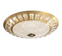 LUOYAOB Lampada da soffitto retrò cinese con accenti di conchiglia di, paralume in acrilico, lampada da soffitto a filo, corpo interamente in rame, lampada da soffitto a tre colori(35cm/13.7in)