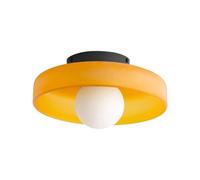 LUOYAOB Lampada da Soffitto Vintage Plafoniera in vetro arancione Cupola rotonda vintage Lampade da soffitto for la camera da letto, la cucina, il bagno, il portico e l'ingresso