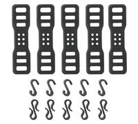 Luoyuanjia 4 cinturini in silicone per bici, in gomma per bicicletta, in silicone, per torce elettriche, telefoni cellulari, altoparlanti, luci per manubrio della bicicletta, set di luci